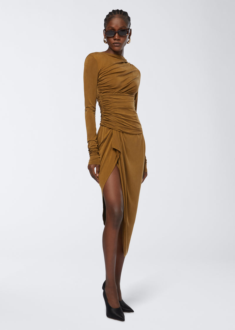 Vinicia Wrap Effect Midi Dress