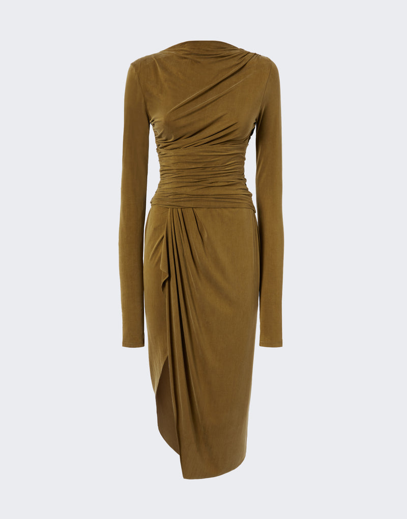 Vinicia Wrap Effect Midi Dress