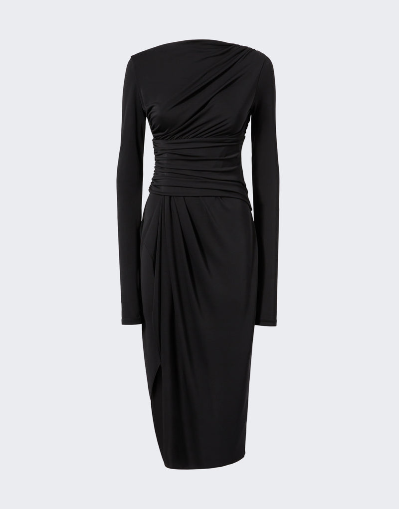 Vinicia Wrap Effect Midi Dress