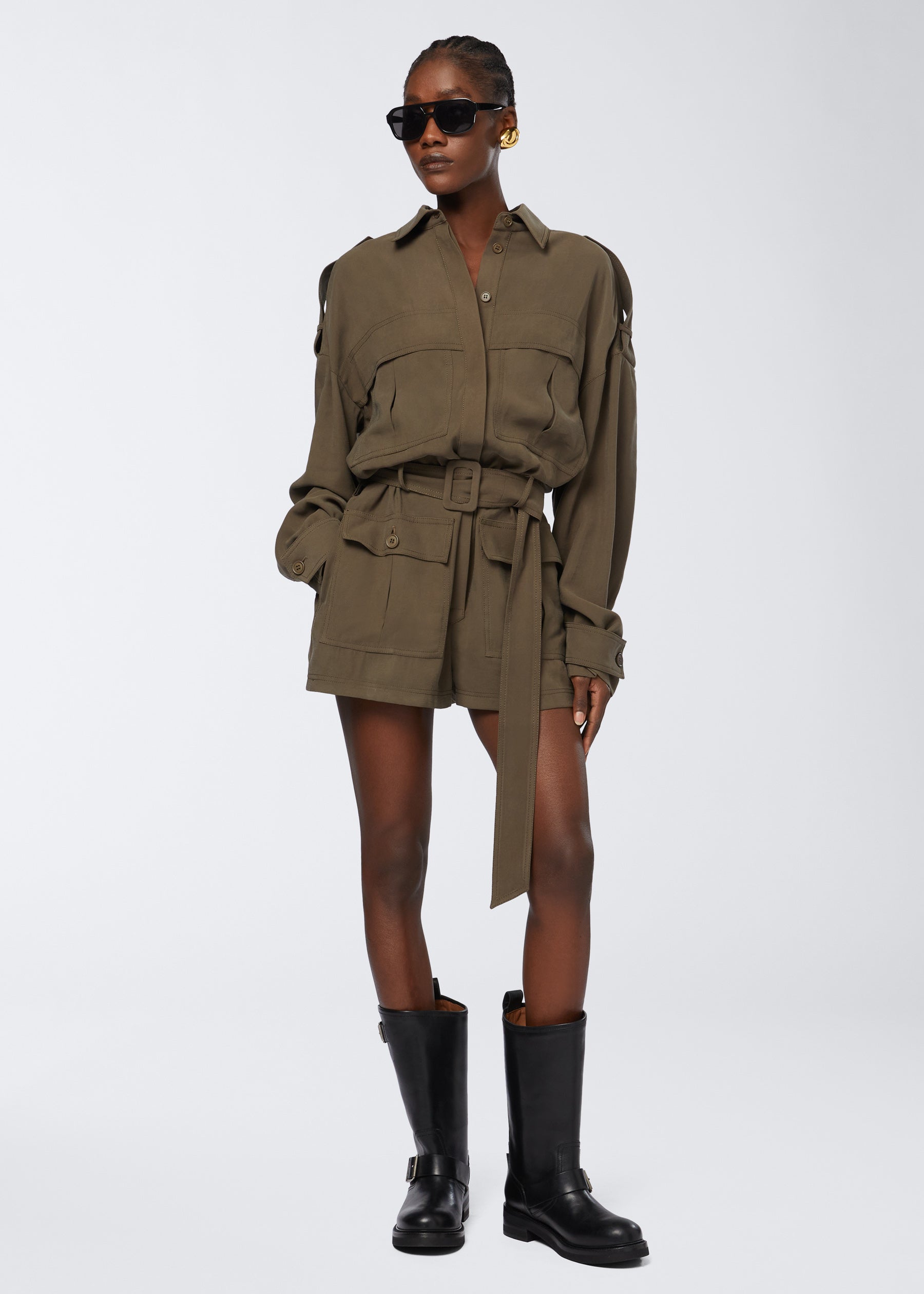 Vania Oversize Cargo Playsuit